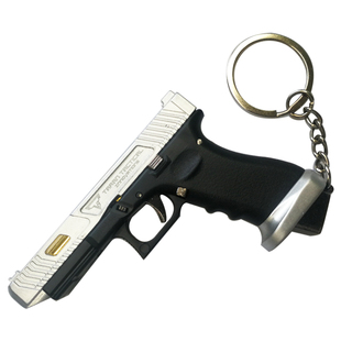 抛壳1:3TTIG34战斗大师金属塑料枪模玩具钥匙扣可拆卸不可射STING