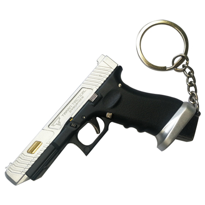 抛壳1:3TTIG34战斗大师金属塑料枪模玩具钥匙扣可拆卸不可射STING