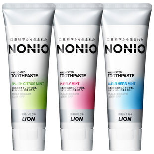 狮王牙膏日本原装进口 NONIO成人牙膏含氟防蛀清新口气女男学生装