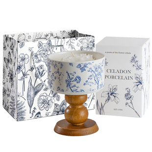 山茶花香薰蜡烛礼盒套装家用卧室内持久高级送女生日伴手新年礼物