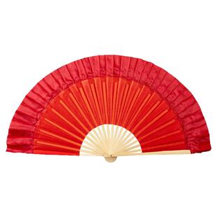 云南花鼓灯真丝扇子手绢胶州秧歌扇丝巾茶山放歌成人儿童舞蹈考级