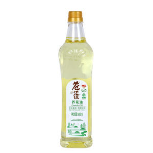 苍茫谣芥花油低芥酸菜籽油纯正非转基因压榨食用油900ml*3