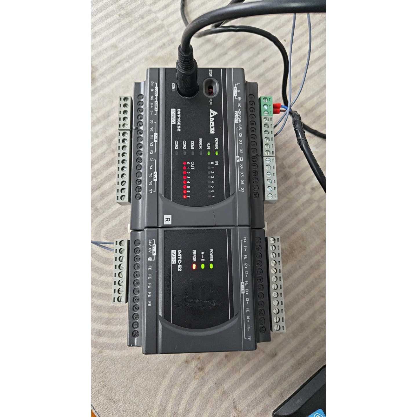 询价-台达PLC DVP16ES200R主机DVP04TC一E2
