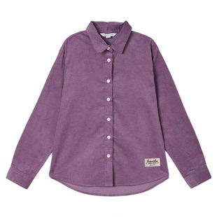 【复古灯芯绒】棉叔叔女童灯芯绒小方领微宽松长袖衬衫可内搭外套