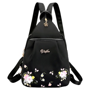 牛津布双肩包女2026新款韩版潮时尚百搭书包帆布旅行小背包女包包