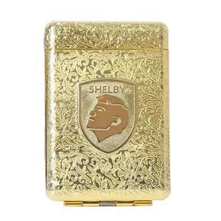 香烟盒男便携20支装黑帮谢尔比同款高档皮烟夹粗细盒子金属保护盒