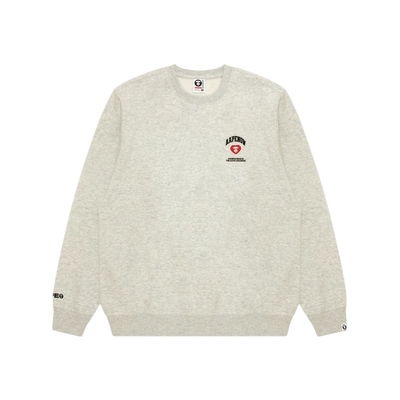 Aape爱心徽章简约薄绒圆领卫衣