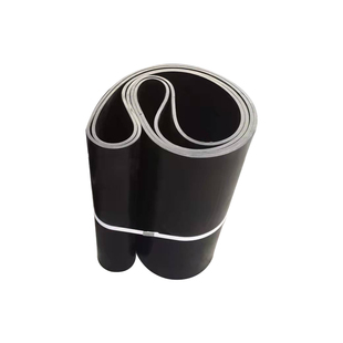 无缝环形输送带黑色橡胶裙边平面花纹尼龙耐磨耐热输送带传动皮带