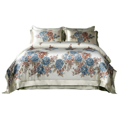 worthysilk真丝四件套新中式