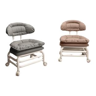 家用小凳子矮凳滑轮矮凳万向轮小矮凳带轮靠背椅子客厅沙发小板凳