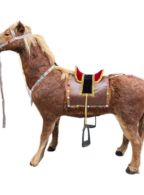 一比一仿真马模型大型动物摆件