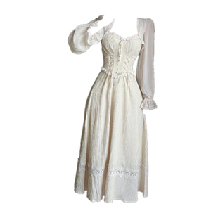 大码胖mm纯欲高级感系带收腰吊带连衣裙开衫女春夏显瘦仙女裙套装