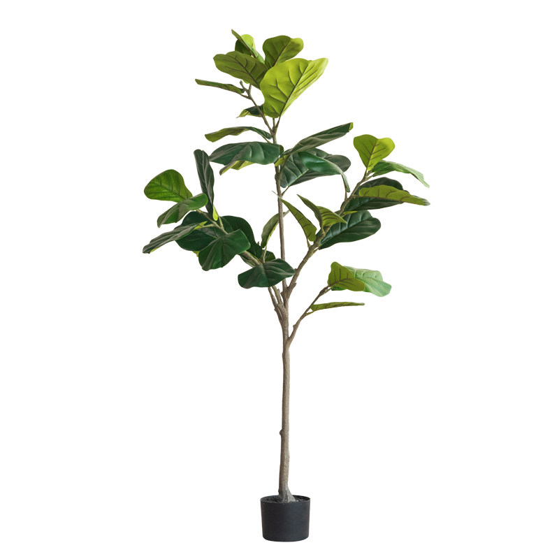 北欧仿真绿植琴叶榕假植物盆栽