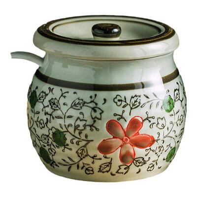 家用厨房调味罐陶瓷好看耐高温