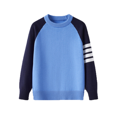 春秋薄款男童毛衣纯棉针织衫秋装