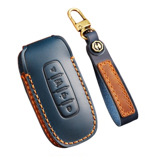 头层牛皮日产轩逸汽车钥匙套包天籁奇骏逍客新款探陆劲客壳扣14代