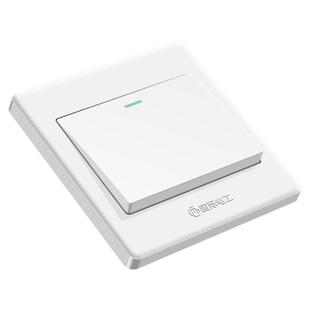 国际电工暗装86型开关插座墙壁面板家用电灯双开单联二开单控开关