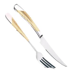 牛排刀叉餐具西餐切牛排专用不锈钢德国高端刀叉勺牛排盘刀叉套装