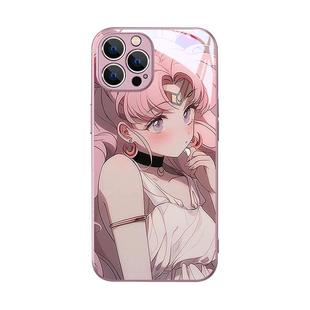 美少女战士苹果17手机壳16女iPhone14ProMax新款15水冰月13月野兔xs二次元12动漫11Pro女款xr玻璃8plus镜面7p