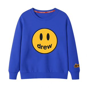 Drewhouse笑脸儿童卫衣恐龙Justin贾斯丁比伯bieber同款潮牌上衣