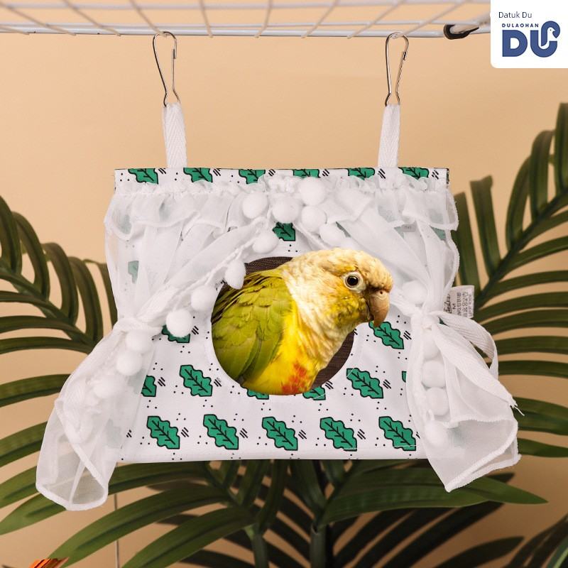 鹦鹉春夏季鸟窝玄凤凉爽鸟巢牡丹睡觉吊床珍珠虎皮三角可悬挂帐篷