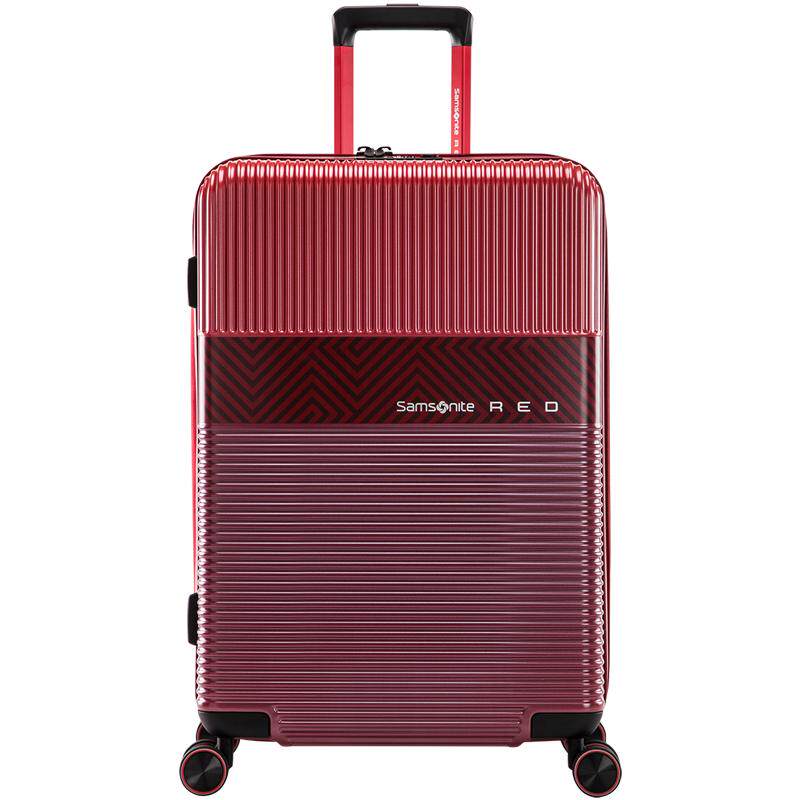 Samsonite新秀丽行李箱拉杆箱登机结婚陪嫁箱酒红色20/24/28寸GN0