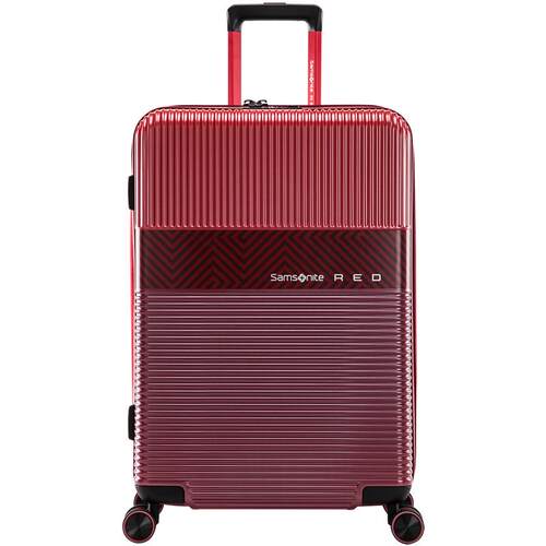 Samsonite新秀丽行李箱拉杆箱登机结婚陪嫁箱酒红色20/24/28寸GN0