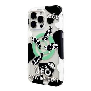 个性UFO绑架奶牛事件创意磁吸手机壳适用iPhone16promax可爱15pro强力磁吸支架飞碟14p卡通有趣新款趣味防摔