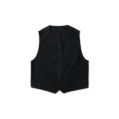 PORTER CLASSIC 秋冬新品鼹鼠皮克莱蒙梭马甲男RADIANCE-Blue