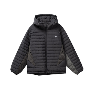 大码山系户外轻量化防风连帽排骨羽绒服男冬季加厚拼色情侣外套潮