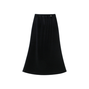 豆豆DD【丝绒裙】冬季新款加绒加厚百搭半身裙鱼尾裙-6206-125DQ