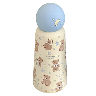 原创晚安小熊玩偶不锈钢保温水杯礼盒包装送人生日表白礼物女生