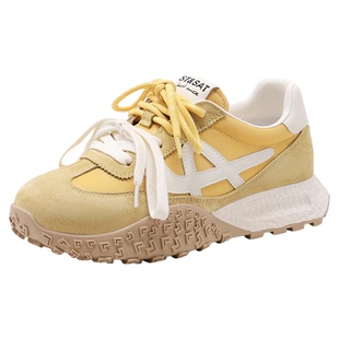 星期六厚底德训鞋2026新款复古阿甘鞋百搭透气运动休闲鞋增高女鞋