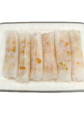 广东速食早餐鲜虾肠粉350g6条装