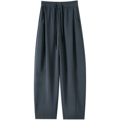 高级感阔腿裤秋冬香蕉裤运动卫裤