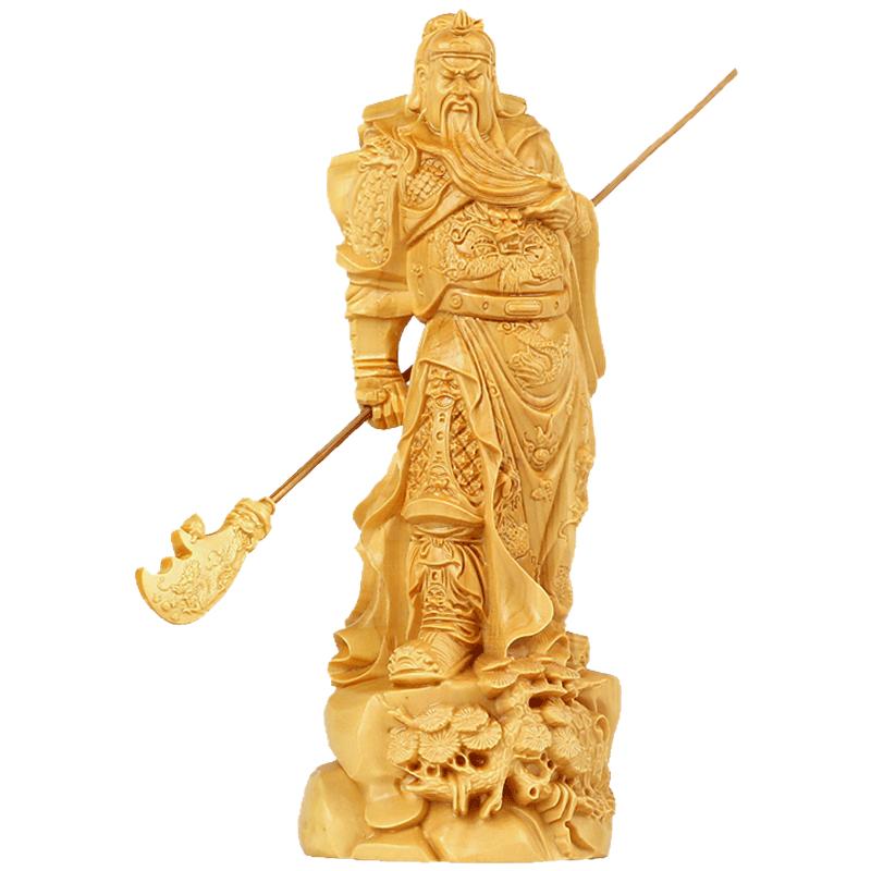 东阳黄杨木财神爷佛像关公工艺品