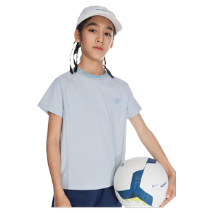 onmygame 儿童t恤凉感男童短袖夏季女童字母印花新款透气运动