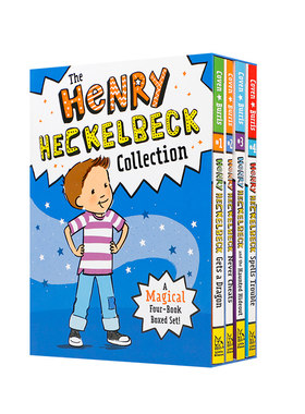 英文原版The Henry Heckelbeck Collection亨利赫克贝克1-4册盒装中小学生英语课外阅读读物男孩成长魔法冒险故事主题章节书