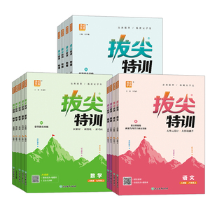 2026秋拔尖特训七八九年级上下册语文数学英语物理化学人教北师华师版必刷题教材同步训练练习册尖子生学案思维训练通成学典