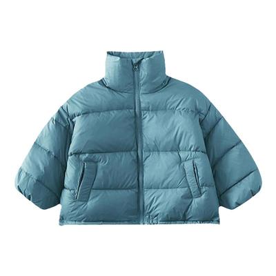 JIUMI冬季宽松短款白鸭绒羽绒服