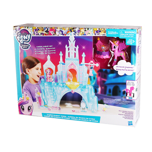 孩之宝小马宝莉 水晶城堡套装 音韵公主 女孩宝宝过家家玩具B5255