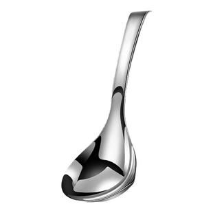 德国316不锈钢汤勺食品级家用加深短柄勺大号盛汤加厚稀饭粥勺子