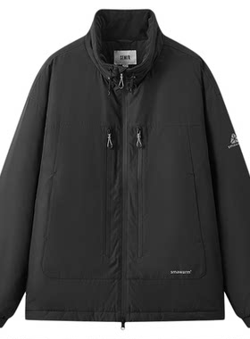 森马机能三防外套发热科技棉服男