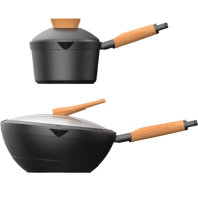 悦味不粘锅奶锅厨房套装