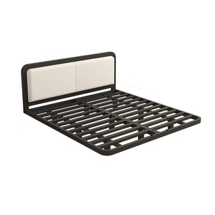 铁艺悬浮床架钢架带床头排骨架单人1.5米卧室家用铁架床1.8双人床