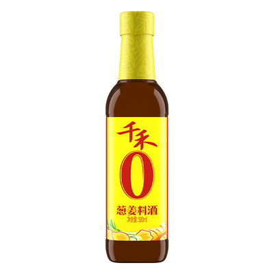 千禾葱姜料酒500ml/瓶香辛料去腥调味品家用调料腌鱼专用零添加