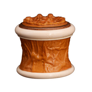 精选天然暴晒多年套膜葫芦蛉子罐花膜鸣虫罐扎嘴罐螺旋口槽蝈蝈罐