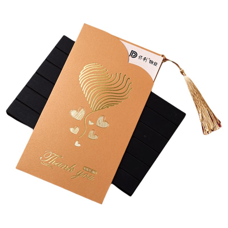 生日贺卡定制写字公司员工入职感恩创意高级感客户感谢信祝福卡片