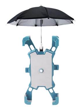 电动车手机机支架带雨伞