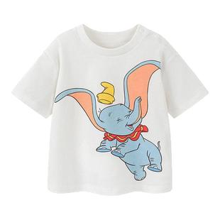 【小飞象联名】迷你巴拉巴拉男女童短袖T恤夏季新款儿童纯棉半袖t